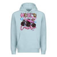 Blue Mist heart crusher olivia Premium Hoodie - OliviaCreatesArt