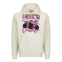 Oatmeal Heather heart crusher olivia Premium Hoodie - OliviaCreatesArt