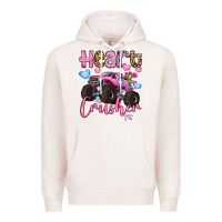 Pale Pink heart crusher olivia Premium Hoodie - OliviaCreatesArt