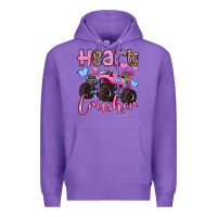 Purple heart crusher olivia Premium Hoodie - OliviaCreatesArt
