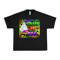 Black creep it real Urban Heavy Tee - BundleAndBundleShop