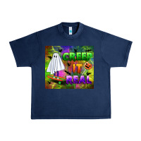 Navy creep it real Urban Heavy Tee - BundleAndBundleShop