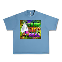 Pebble Blue creep it real Urban Heavy Tee - BundleAndBundleShop