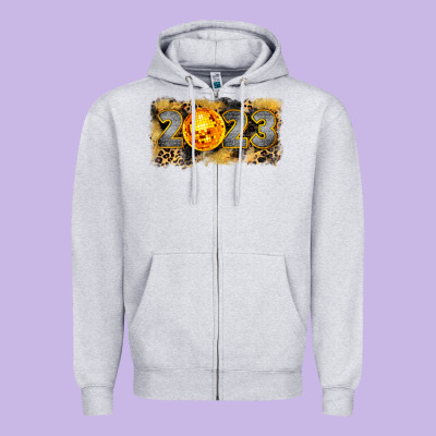 2023 New Year Zipper Hoodie Designed By Cowgirlartshop
