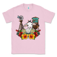 Bubblegum Pink farm life sheep Classic Tee - SublimationCraftShop