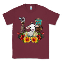 Burgundy farm life sheep Classic Tee - SublimationCraftShop