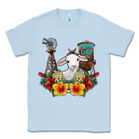 Dusty Blue farm life sheep Classic Tee - SublimationCraftShop