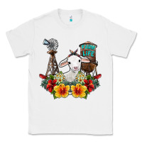 White farm life sheep Classic Tee - SublimationCraftShop