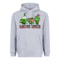 Heather Grey Cactus Lover Cactus Coffee Cups Heavyweight Hoodie - FaDigitalArtStudio