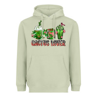 Matcha Cactus Lover Cactus Coffee Cups Heavyweight Hoodie - FaDigitalArtStudio