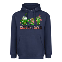 Navy Cactus Lover Cactus Coffee Cups Heavyweight Hoodie - FaDigitalArtStudio