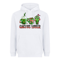 White Cactus Lover Cactus Coffee Cups Heavyweight Hoodie - FaDigitalArtStudio