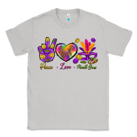 Moon Dust Peace Love Mardi Gras Classic Tee - BundleAndBundleShop