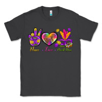 Smoke Peace Love Mardi Gras Classic Tee - BundleAndBundleShop