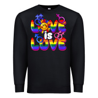 Black Love is love Premium Sweatshirt - FaDigitalArtStudio