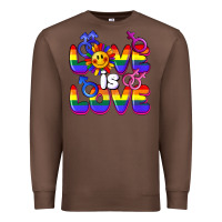 Chestnut Love is love Premium Sweatshirt - FaDigitalArtStudio