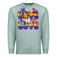 Seafoam Love is love Premium Sweatshirt - FaDigitalArtStudio
