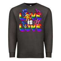 Smoke Love is love Premium Sweatshirt - FaDigitalArtStudio