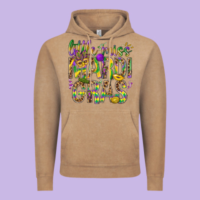 Little Miss Mardi Gras Vintage Hoodie Designed By Bundleandbundleshop