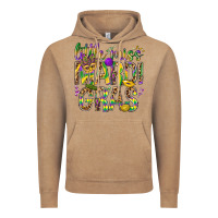 Vintage Coffee Little miss Mardi Gras Vintage Hoodie - BundleAndBundleShop