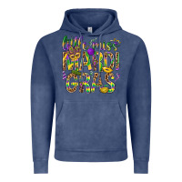 Vintage Denim Little miss Mardi Gras Vintage Hoodie - BundleAndBundleShop