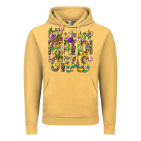 Vintage Mustard Little miss Mardi Gras Vintage Hoodie - BundleAndBundleShop