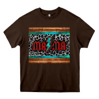 Chocolate Brown leopard lightning bolt mama mother's day tumbler Heavy Core Tee - Jasminsmagicworld