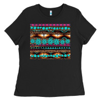 Black leopard aztec turquoise jewelry Ladies Tee - BarkalooDesign
