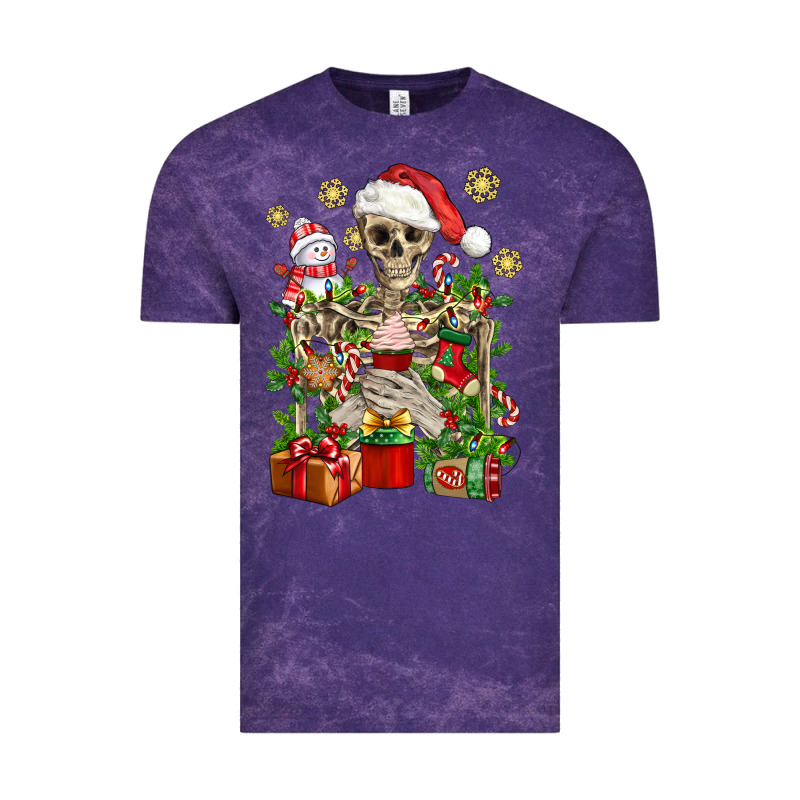 Skeleton Christmas Element Snowman Awda Vintage Tee by BundleAndBundleShop | Teevron