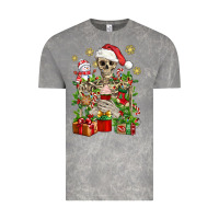 Cloud Rock Skeleton Christmas Element Snowman Awda Vintage Tee - BundleAndBundleShop