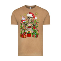 Vintage Camel Skeleton Christmas Element Snowman Awda Vintage Tee - BundleAndBundleShop
