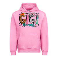 Fuchsia Pink gigi bunny Urban Hoodie - CowhideDigitalArt