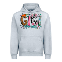 Heather Grey gigi bunny Urban Hoodie - CowhideDigitalArt