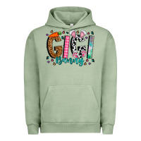 Pigment Oil Green gigi bunny Urban Hoodie - CowhideDigitalArt