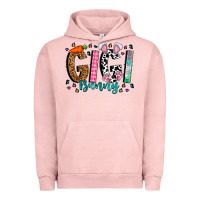 Pigment Salmon gigi bunny Urban Hoodie - CowhideDigitalArt