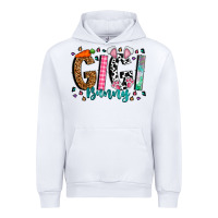 White gigi bunny Urban Hoodie - CowhideDigitalArt