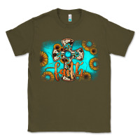 Army Green faith cross Classic Tee - JahusDesignShop