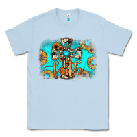 Dusty Blue faith cross Classic Tee - JahusDesignShop
