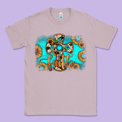 Faith Cross Classic Tee Designed By Jahusdesignshop