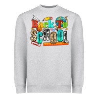 Heather Grey back to school Heavyweight Sweatshirt - NancyCooperArtShop