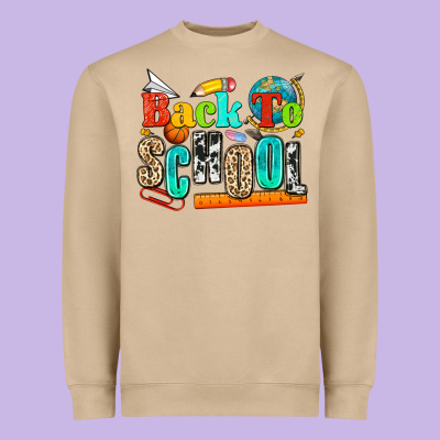 Back To School Heavyweight Sweatshirt Designed By Nancycooperartshop