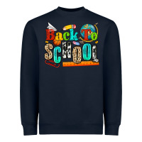 Navy back to school Heavyweight Sweatshirt - NancyCooperArtShop
