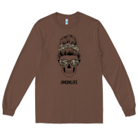 Chestnut Feminine Camouflage Patterned Mom Skull Long Sleeve Tee - Bettercallsaul