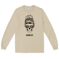 Mushroom Feminine Camouflage Patterned Mom Skull Long Sleeve Tee - Bettercallsaul