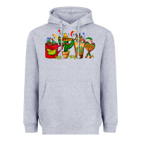 Heather Grey Mexico Coffee Cups With Cactus Sombrero And Maraca Heavyweight Hoodie - FaDigitalArtStudio