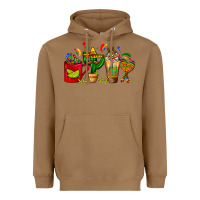 Toasted Coconut Mexico Coffee Cups With Cactus Sombrero And Maraca Heavyweight Hoodie - FaDigitalArtStudio