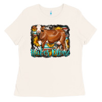 Bone Western Heifer Please Simmental Cow Ladies Tee - LillyAllenDesigns