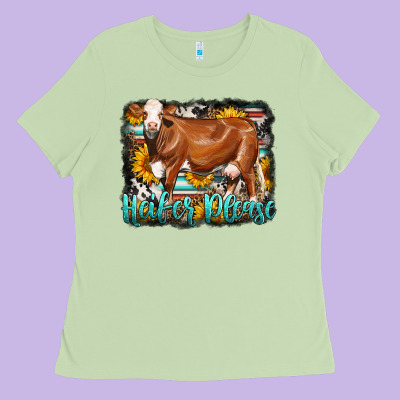 Western Heifer Please Simmental Cow Ladies Tee Designed By Lillyallendesigns