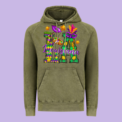 Louisiana Vintage Hoodie Designed By Bundleandbundleshop