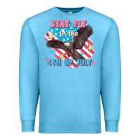 Ocean Blue Stay fly for the 4th of July Premium Sweatshirt - FaDigitalArtStudio